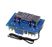 Helilyco Módulo controlador de temperatura digital inteligente con pantalla de triple ventana, modos de calefacción y refrigeración duales, sonda de sensor impermeable, salida de relé de 10 A, CC 12 V