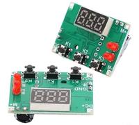 Helilyco Módulo de retardo de temporizador de controlador de motor CC | 0.1-99. Para retardo ajustable de 9 s, ciclo automático hacia adelante/atrás, voltaje ancho de 3-12 V, pantalla LED
