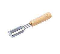 Helilyco Molde para repostería y repostería con forma de estrella/corazón/flor con cortador de émbolo, para acero inoxidable + mango de madera, 16 cm