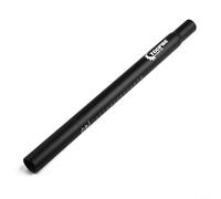Helilyco Montaña de aleación de aluminio para bicicleta para tija de sillín de 27,2 mm x 350 mm, ligero para sillín de bicicleta, barra de tubo de ciclismo, negro (negro-27,2 x 350 mm)