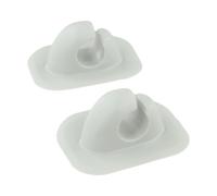 Helilyco Paquete de 2 clips inflables para remo de barco, soporte de plástico resistente para kayaks, instalación de pegamento simple, accesorios negros y grises