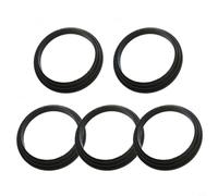 Helilyco Paquete de 5 auriculares de bicicleta para arandela, adaptador de tubo de dirección cónico para horquilla delantera de anillo, espaciador de engranaje inferior de 25.4/34/44 mm, negro (5
