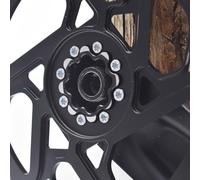 Helilyco Paquete de 8 pernos de manivela para SRAM Apex Force para bicicletas de carretera rojas de 12 velocidades, tornillos de cadena de aleación ligera