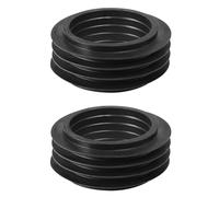 Helilyco Para Geberit 119668001 - Junta de cono de tubo de descarga de bajo nivel de 42 mm, pieza de repuesto para curva interna, 2 unidades, color negro