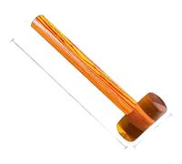 Helilyco para mazo naranja con mango de madera, absorción de impactos no dañina para distribución de mortero y trabajo de pisos (A)