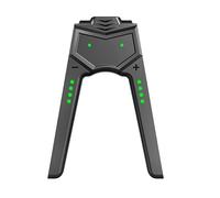 Helilyco para Nintendo Switch para Joy-Con agarre de carga con puerto USB, indicadores LED de estado y salida de audio de 3.5 mm, para juegos de diseño ergonómico compacto, color negro