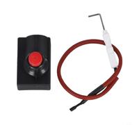 Helilyco Parrillas de gas y hogueras de la asamblea del encendedor del pulso, cable de 1575 pulgadas, PP compacto para el kit de generador de chispas de plástico