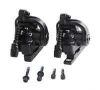Helilyco Pinza de freno de disco mecánica de doble cara para montaje plano carretera para bicicleta 160 mm delantero 140/160 mm trasero ajustable acero negro par