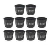 Helilyco Plástico reciclado para cestas redondas para plantas de estanque, uso en jardín acuático con estructura calada, flujo de nutrientes de agua, resistente a la intemperie, manejo simple de