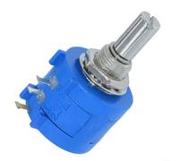 Helilyco Potenciómetro de alambre enrollado de 10 vueltas, 3590S 2W Módulos industriales de resistencia variable para plataformas experimentales de fuentes de alimentación, 14 pulgadas (100R)