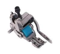 Helilyco Prensatelas de rodillo multifuncional para T5 con guía de borde, posición de aguja ajustable, pie de máquina de coser industrial de metal compatible con máquinas de punto de bloqueo de un