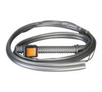 Helilyco Pulverizador eléctrico de cable de control de doble cable, interruptor de mango con rosca de 18 x 15, ajuste de flujo giratorio, reforzado para manguera trenzada de alta presión, 12 m (C)
