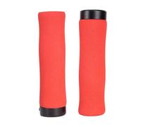 Helilyco Puños de manillar de bicicleta de montaña de 22,2 mm con anillos de bloqueo, para una esponja suave y comodidad de agarre de plástico, diseño ergonómico antideslizante, compatible con