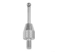 Helilyco Punta de carburo de 2 mm con punta de carburo CMM, rosca M25 para indicador de esfera, calibre tipo palanca de acero inoxidable, inspección dimensional precisa (bola plateada de 10 mm)