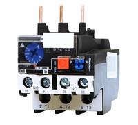 Helilyco Relé de sobrecarga térmica AC trifásico motor para protección, ajustable 0.63A-10A, 660V, tipo 3 polos con botón de reinicio manual y prueba