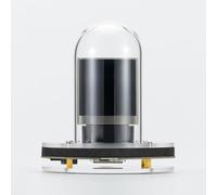 Helilyco RGB - Reloj despertador de tubo brillante con WiFi y álbum de fotos digital, reloj de escritorio minimalista moderno, 8 x 8 x 9 cm, cristal negro y metal