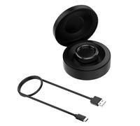 Helilyco RingConn - Estuche de carga portátil para anillo, caja de almacenamiento de viaje de 590 mAh con base de 70 mA, carcasa rígida para protección, cable USB incluido, color negro