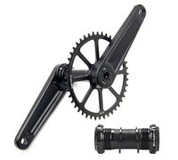 Helilyco Road for Bike - Juego de bielas de aleación de aluminio con diseño de 3 pernos, 40-48 dientes, longitud de 170 mm, incluye pedalier de 8 a 12 velocidades (40T)