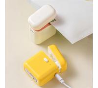 Helilyco Sellador magnético recargable para mini bolsas para aperitivos de plástico, para máquina compacta de sellado térmico con cable USB para uso doméstico y exterior, color amarillo