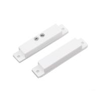Helilyco Sensor magnético de contacto de puerta con cable, 10 juegos, interruptor de lengüeta normalmente cerrado para alarma de seguridad de ventana, sensores de metal fáciles de instalar