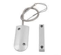 Helilyco Sensor magnético de puerta de 2 hilos 40mm Gap Roller Shutter(B) | NO, para modos combinados, espacio de 40-60 mm, compatible con persiana enrollable, acabado de metal plateado