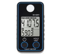 Helilyco SK-8201/SK-8202 - Medidor de lux con medición de temperatura de color (CCT), 0.5C300.000 LUX para rango, LED para evaluación de iluminación en hoteles, aulas y hogares