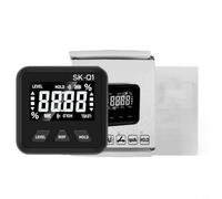 Helilyco SKQ1 Medidor de ángulo compacto, transportador digital magnético con pantalla LCD grande, medidor de pendiente de rotación automática DIY y uso profesional