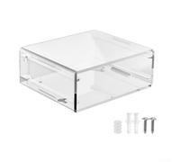 Helilyco Soporte de pared acrílico transparente para PC con diseño de refrigeración para Mac Mini Mount Under Desk M2 M1
