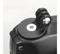 Helilyco Soporte para cámara de acción de bicicleta para tapa superior de vástago de 28,6 mm con tornillo M6 x P1 x L35 mm, aleación de aluminio, color negro