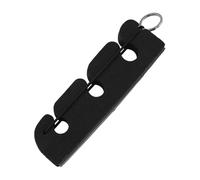 Helilyco Soporte portátil de espuma para caña de pescar con imán, soporte de 3 ranuras para caña, color negro (16 x 4,7 x 2,4 cm)