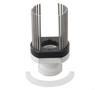 Helilyco T-Type Double Opening Printing Wheel MY-380F Codificador de tinta sólida, 24 pines para soporte de caracteres de acero inoxidable, accesorio de máquina de codificación de longitud de aguja de