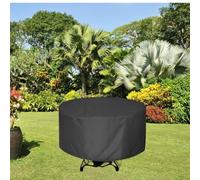 Helilyco Tear- Funda para muebles de jardín Oxford 210D, impermeable, resistente al invierno, con revestimiento interior plateado, ajuste seguro con hebillas y rejillas de ventilación, varios estilos