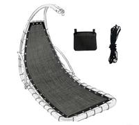 Helilyco Tela de repuesto para muebles reclinables y mecedoras, tela resistente y suave y lavable para renovación y reparación de sillas, forro de asiento para columpio de patio trasero (gris negruzco
