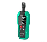 Helilyco Termohigrómetro digital Medidor de punto de rocío Medidor de humedad de temperatura