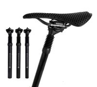 Helilyco Tija de sillín de suspensión de bicicleta de 350 mm, aleación de aluminio, poste amortiguador con resorte ajustable para ciclismo de montaña y carretera, 27,2 mm