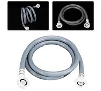 Helilyco Tubo de entrada de agua para lavadora, 4 m, 5 m, PVC, manguera de suministro de agua fría con rosca de 6 puntos, resistente a la presión, flexible para instalaciones complejas