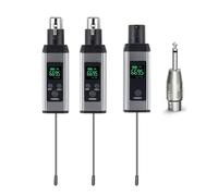 Helilyco UHF Sistema de micrófono inalámbrico con transmisor y receptor XLR, 610.5C669.5 MHz, 40C18 kHz, batería de 800 mAh, músicos y oradores públicos