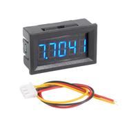 Helilyco Voltímetro digital con pantalla LED de 0 a 33 V CC de 5 dígitos, medidor de voltaje de tres cables con conexión inversa para protección y pruebas industriales