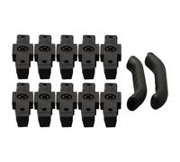 Helilyco Zapatas de freno HS11/HS22/HS33 50 mm, material negro, juego de 6/8 piezas con opción de funda de palanca de freno, compatible con HS33 RE/Urban/Trial/Firmtech/HSI