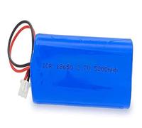 HELINAZI Batería de Litio batería Recargable 3,7 V 5200 mAh LED luz de Pesca Altavoz Bluetooth con Enchufe XH-2P 2,54,1pcs