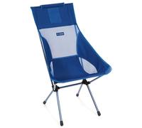 Helinox Sunset Chair | Con su diseño ampliado, esta silla puede ser la mejor combinación de almacenamiento, comodidad y apoyo (bloque azul + bolsillos).