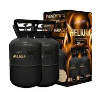 Helio, 2 botellas grandes de gas de helio, para 60 globos - caramelo desechable 0,40 m3, ideal para fiestas, cumpleaños, bodas y fiestas. - Haz flotar tus globos con SPARKLERS CLUB®