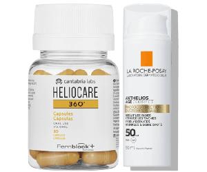 Heliocare 360 30 Cápsulas + La Roche Posay Anthelios Age Correct SPF50 50 ml