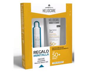 Heliocare 360 Age Active Fluid SPF50 50 ml + Minitalla Endocare Age Barrier Niacinal Sérum Gel
