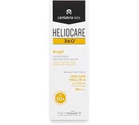 Heliocare 360º Airgel SPF 50+ - Crema Solar Facial Ligera, Fórmula Espuma, Frescura para Todo Tipo de Piel, Absorción Inmediata, Muy Alta Protección, 60ml