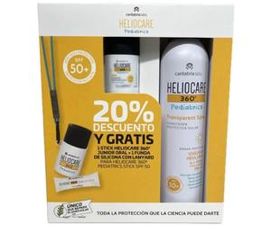 Heliocare 360º Pediatric Pack Stick + Spray Transparente SPF50+