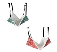 helioflicker Hamaca colgante para gatos, cómoda y suave, ajustable, hamaca para gatos pequeños y conejos, M caramelo y fresa