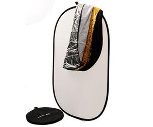 Helios 428365 5 en 1 - Reflector Plegable (102 x 168 cm