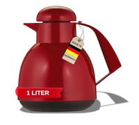 Helios Day - Termo rojo de 1 litro - 6 h caliente - Mantiene las bebidas calientes y frías - Incluye soporte para bolsas de té - Fácil limpieza - Adecuado para té y café