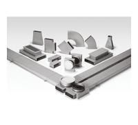 Helios FK-SD 150 Conducto plano - Atenuador de sonido 780x320x50, Acero galvanizado - 02945
